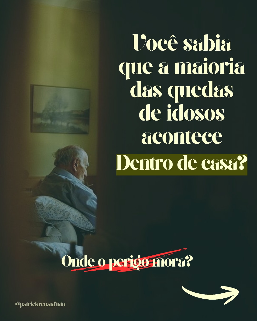 Conteúdo educativo sobre prevenção de quedas em idosos